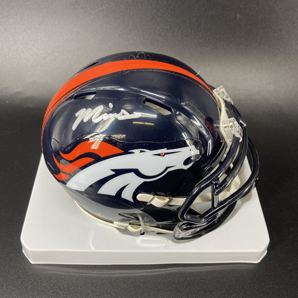 NFL - Broncos Marvin Mims Signed Mini Helmet