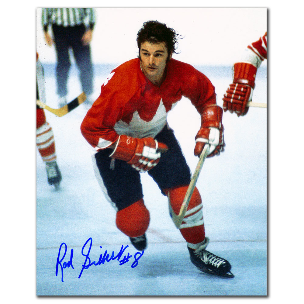 Rod Gilbert Team Canada 1972 Summit Series Autographed 8x10