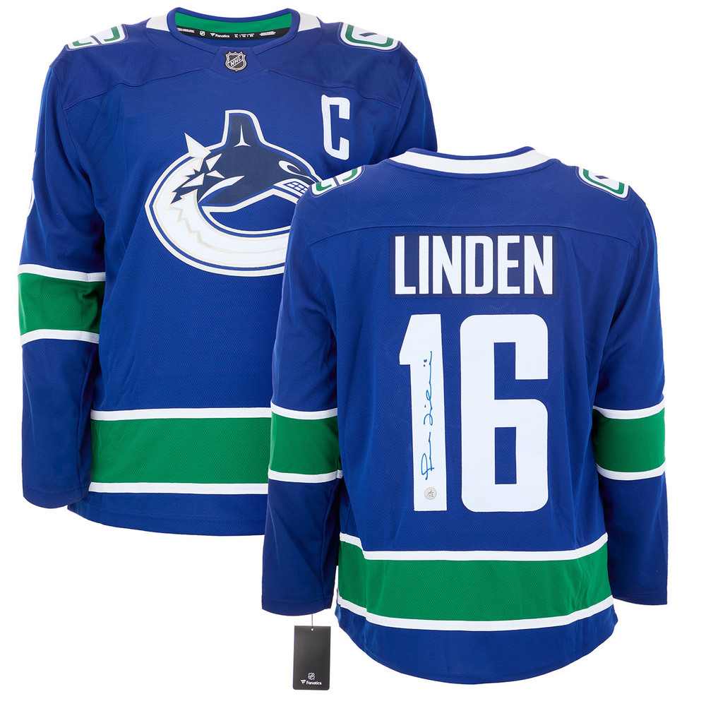 Trevor Linden Autographed Vancouver Canucks Fanatics Breakaway Jersey