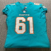 NFL - Dolphins Cole Banwart Game Cut Jersey Size 44