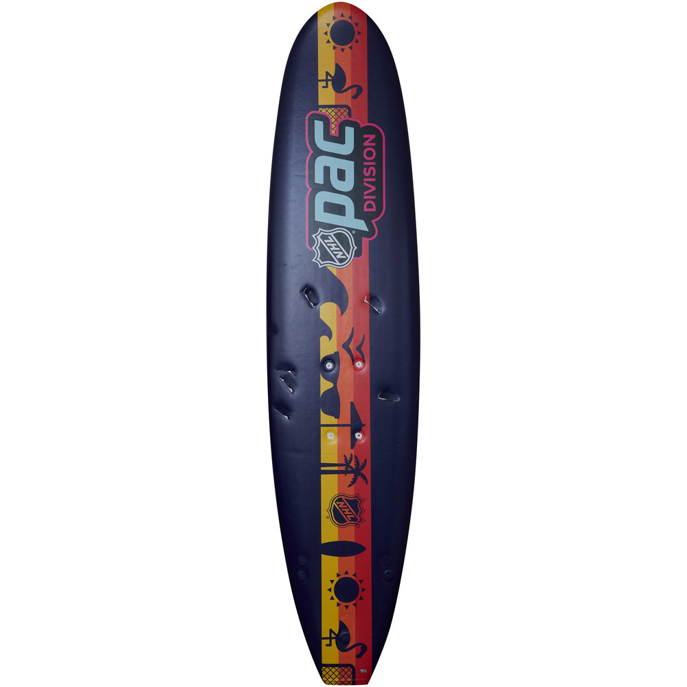 Event-Used Surfboard from the Splash Shot Challenge During the 2023 NHL All-Star Skills Competition on February 3, 2023 - Pacific Division - Size 8' x 1'9