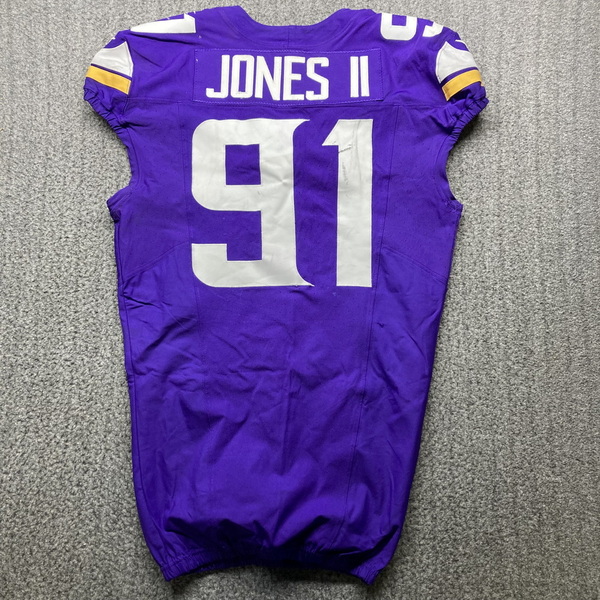 London Games - Vikings Pat Jones II Game Used Jersey (10/6/2024) Size 42...