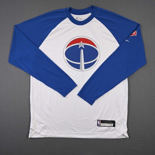 Image of Schakel, Jordan<br>City Edition Long-Sleeved Shooting Shirt - Game-Issued (GI)<br>Washington Wizards<br>2021-22<br>#20