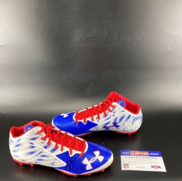 Bills - AJ McCarron Signed Cleats Size 12.5