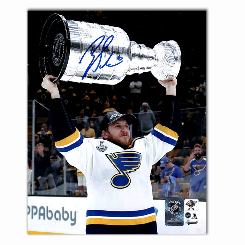 Brayden Schenn Autographed St. Louis Blues 2019 Stanley Cup 8x10 Photo