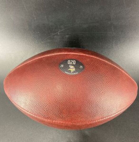 NFL - Vikings Game Used Football (11/16/2025) Numbered 020 Next Gen Stat...