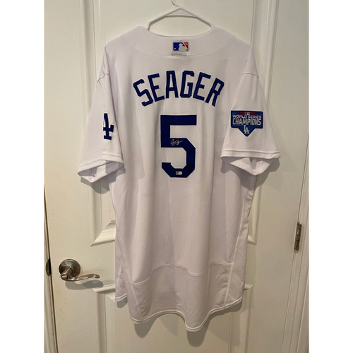 Photo of Corey Seager Autographed Authentic Los Angeles Dodgers Jersey