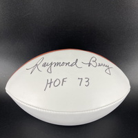 HOF - Colts Raymond Berry Signed Panel Ball With HOF 73 Inscription