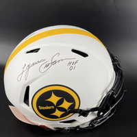 HOF - Steelers Lynn Swann Signed Authentic Lunar Eclipse Speed Helmet wi...