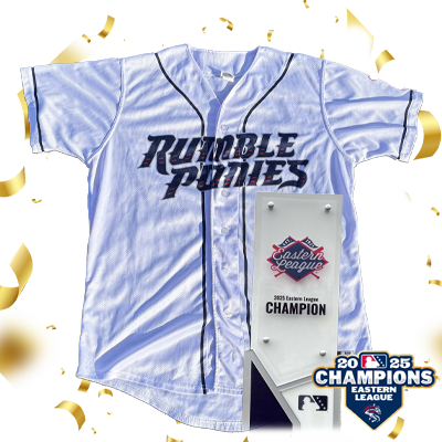 #16 Saul Garcia Binghamton Rumble Ponies Home White Jersey