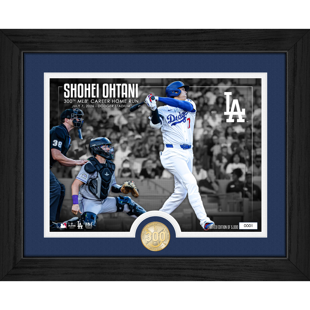 Shohei Ohtani 300th Career Home Run Bronze Coin Photo Mint LE #1