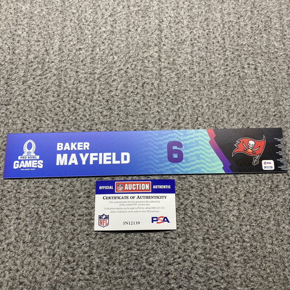 NFL - Buccaneers Baker Mayfield 2024 Pro Bowl Games Nameplate 1 of 1