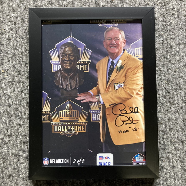 HOF - Colts Bill Polian NFL Auction Exclusive Signed 5x7 Framed Photo In...