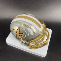 NFL - Saints Cam Jordan Signed Flash Mini Helmet