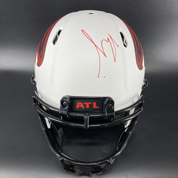NFL - Falcons Bijan Robinson signed authentic lunar eclipse helmet