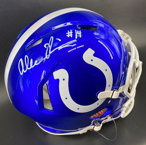NFL - Colts Alec Pierce signed flash helmet