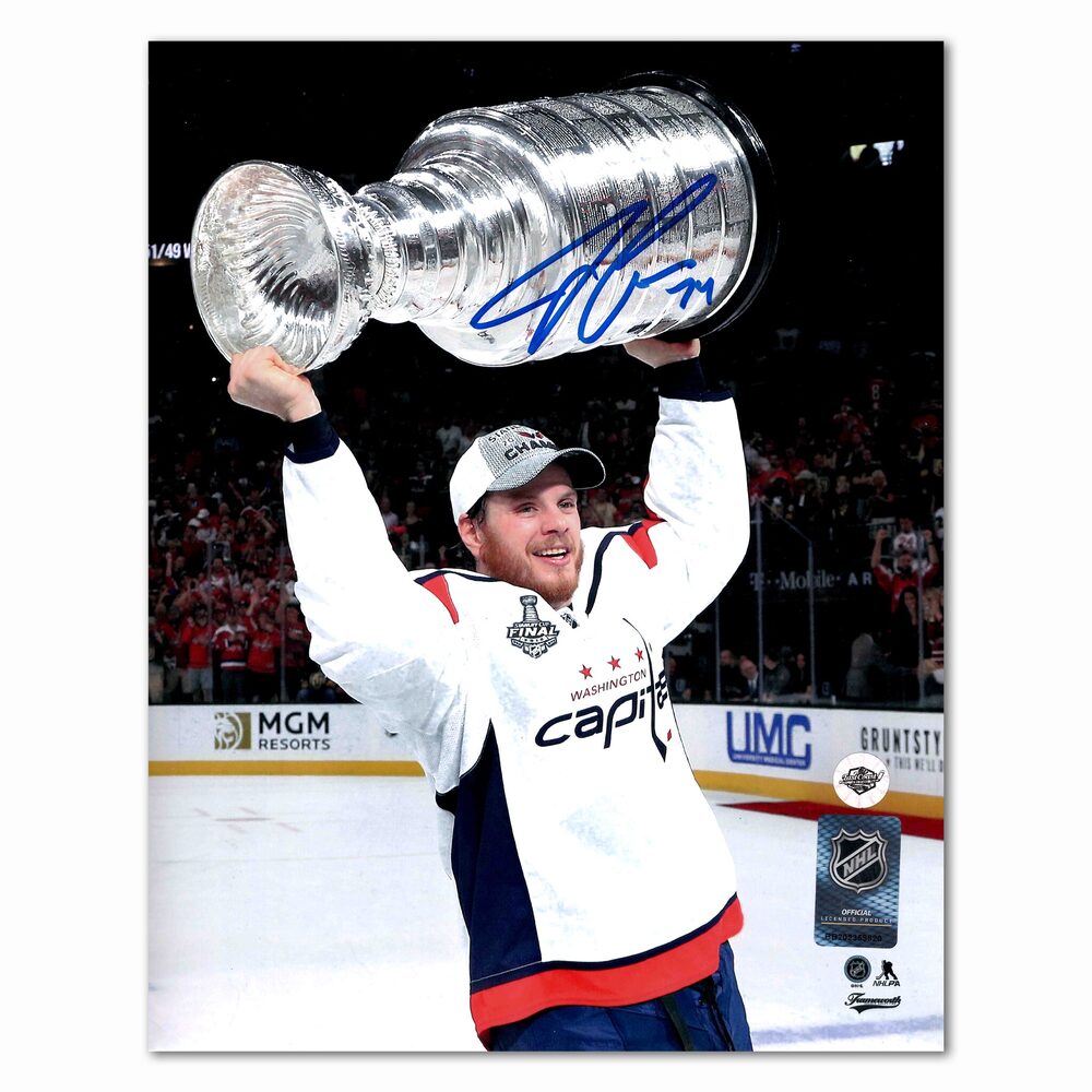 John Carlson Autographed Washington Capitals 2018 Stanley Cup 8x10 Photo