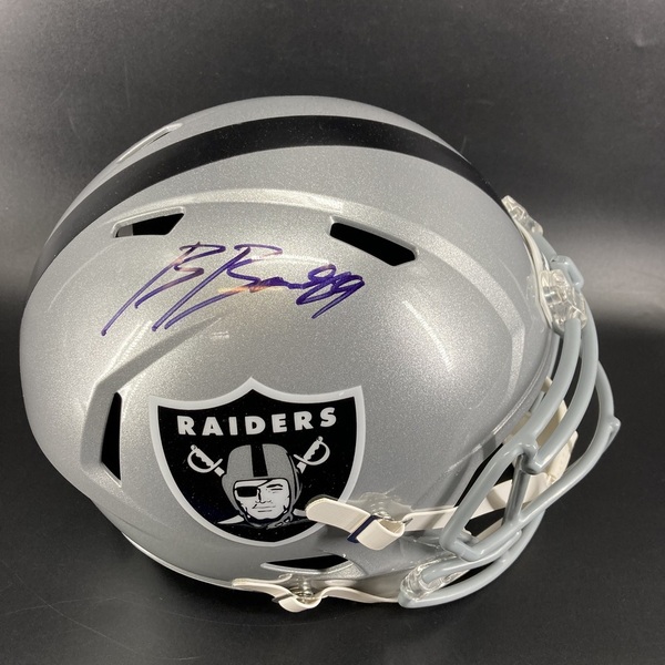NFL - Raiders Brock Bowers Signed Replica Speed Helmet
