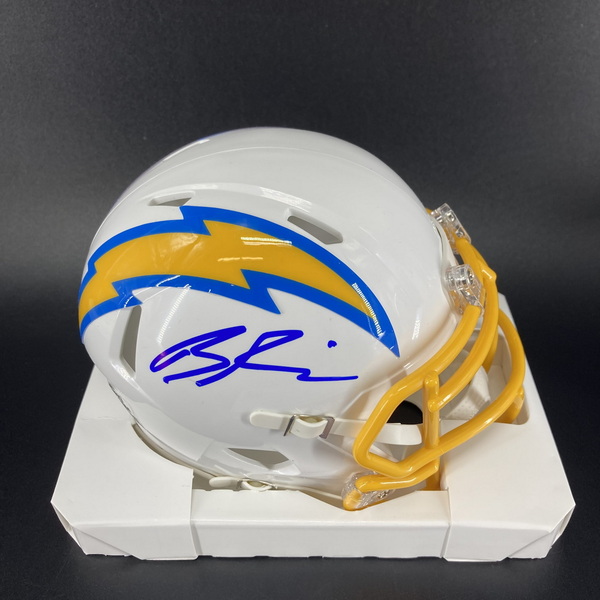 NFL - Chargers Brenden Rice Signed Mini Helmet