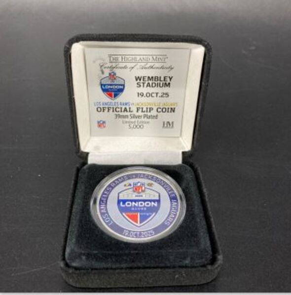 London Games - Game Issued Flip Coin (10/192025) Rams Vs. Jags