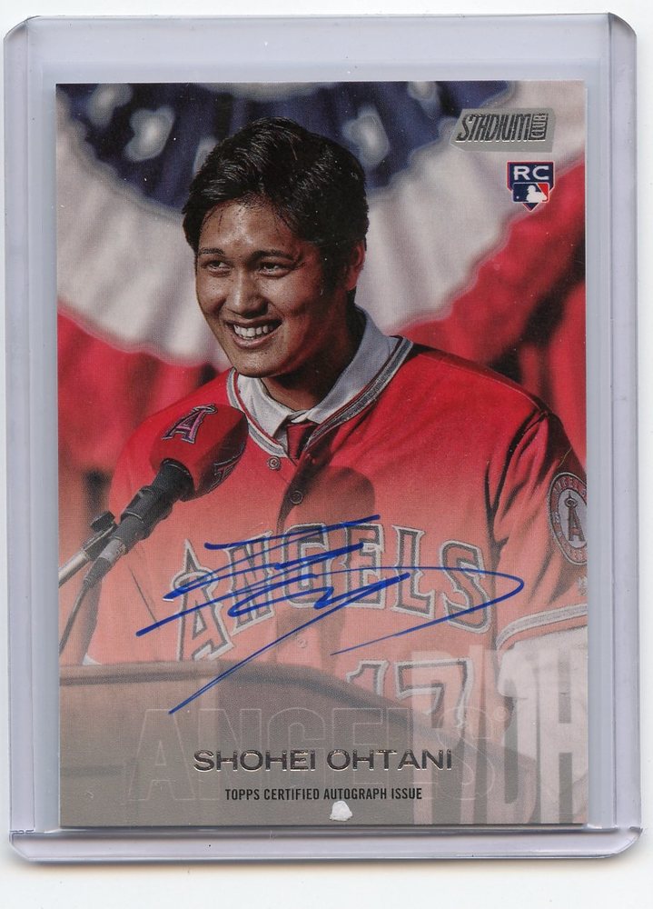 2018 Stadium Club Autographs Shohei Ohtani