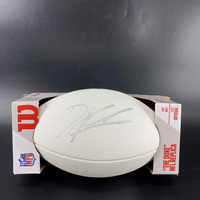 NFL - Colts Darius Rush Signed White Composite Football