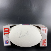 NFL - Dolphins Garrett Nelson Signed White Composite Football