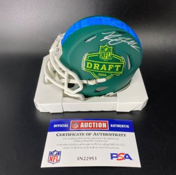 NFL - Titans Keldric Faulk Signed NFL Draft Mini Helmet