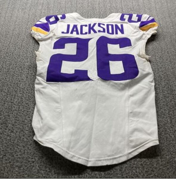 London Games - Vikings Theo Jackson Game Worn Jersey (10/05/2025) Size 4...