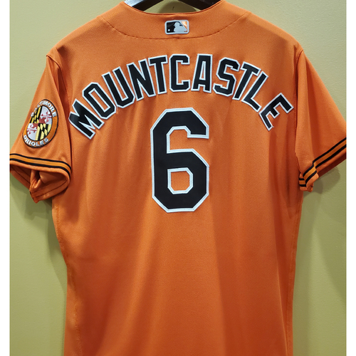 Ryan Mountcastle Game-Used Orange Alternate Jersey - August 22, 2020 - Size 46 - First Major League Hit
