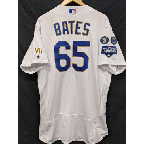 Aaron Bates Team-Issued Gold Trim 2021 Opening Weekend Home Jersey