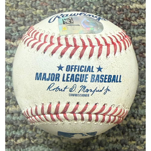 Photo of Game-Used Baseball: Junior Caminero Tampa Bay Rays RBI Groundout (MLB AUTHENTICATED)