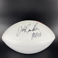 HOF - Vikings John Randle Signed Panel Ball With HOF 10 Inscription