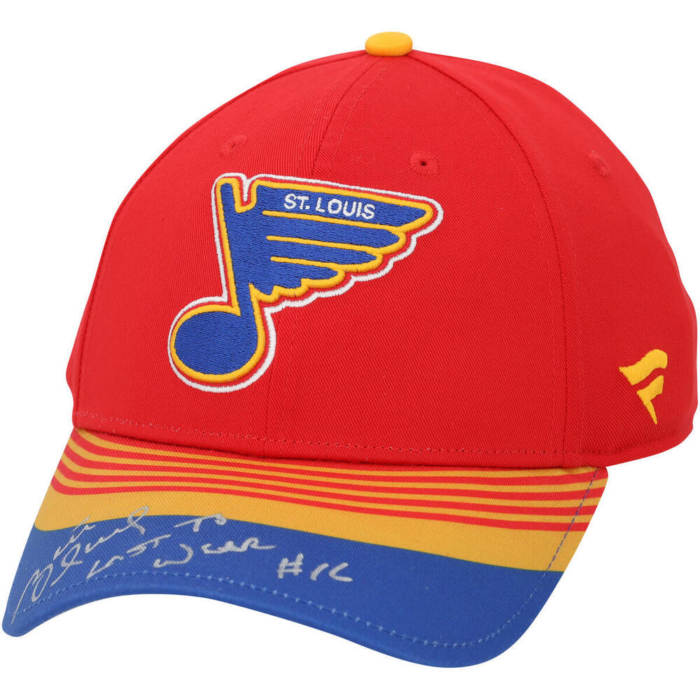 Brett Hull St. Louis Blues Autographed Reverse Retro Cap with 