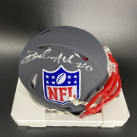 NFL - Jets Braelon Allen Signed Blue NFL Shield Mini Helmet