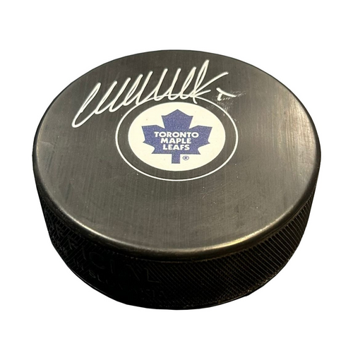 Wendel Clark Signed Toronto Maple Leafs Puck