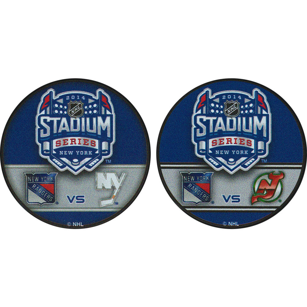 2014 NHL Stadium Series Puck Lot NHL Auctions