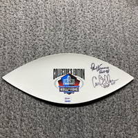 HOF - Vikings Multi Sign WhIte Panel With HOF Logo Signed By Paul Krause...