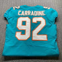 NFL - Dolphins Tank Carradine Game Cut Jersey Size 44