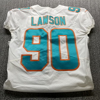 NFL - Dolphins Shaq Lawson Game Cut Jersey Size 42