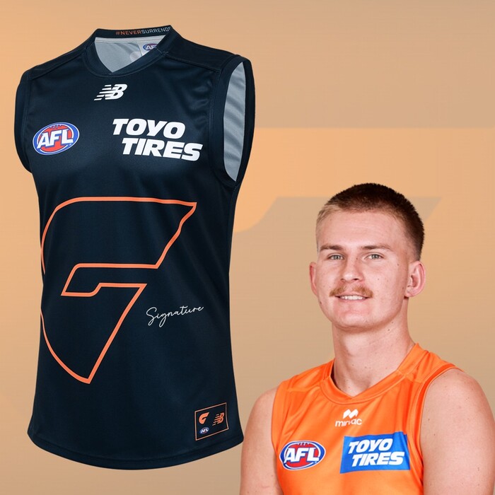 Josh Fahey #34 GWS GIANTS 2025 Never Surrender Player Guernsey