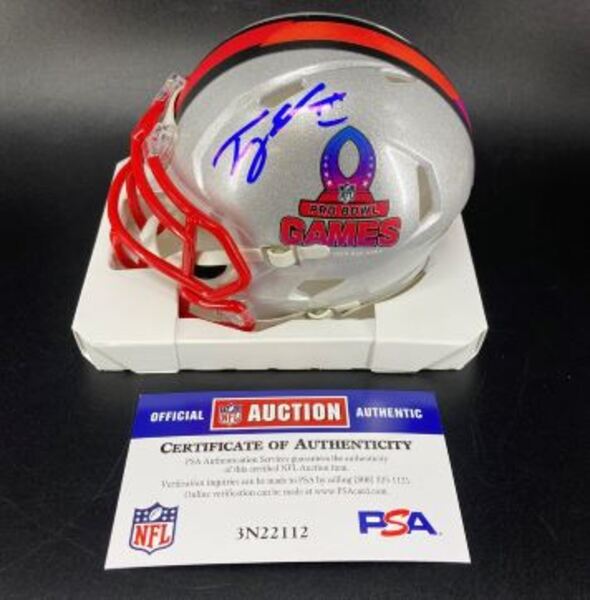 NFL - Chiefs Trey Smith Signed Pro Bowl Games Mini Helmet