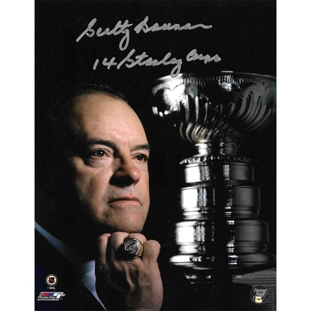 Scotty Bowman Autographed Detroit Red Wings 8X10 Photo w/14 STANLEY CUPS Inscription