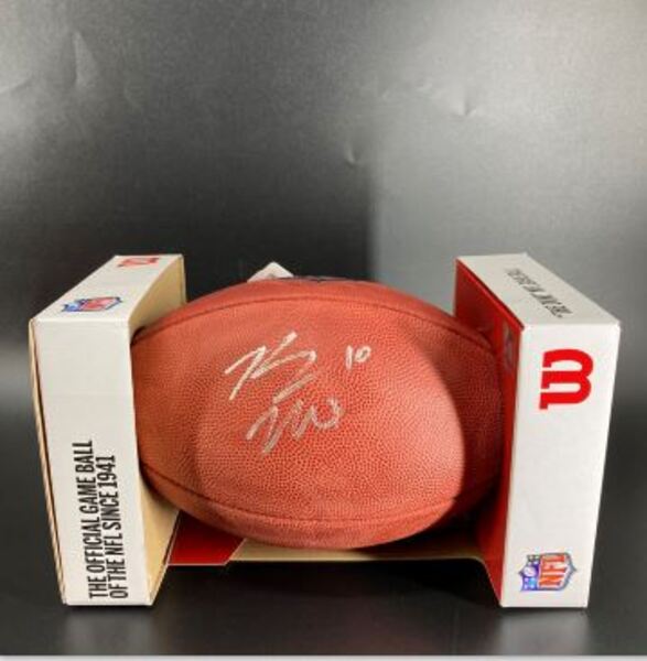 NFL - Broncos Bo Nix Signed Authentic Football