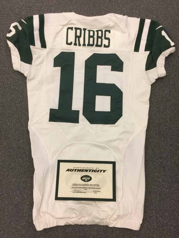 NFL Auction New York Jets 2013 16 Josh Cribbs Game Worn Jersey