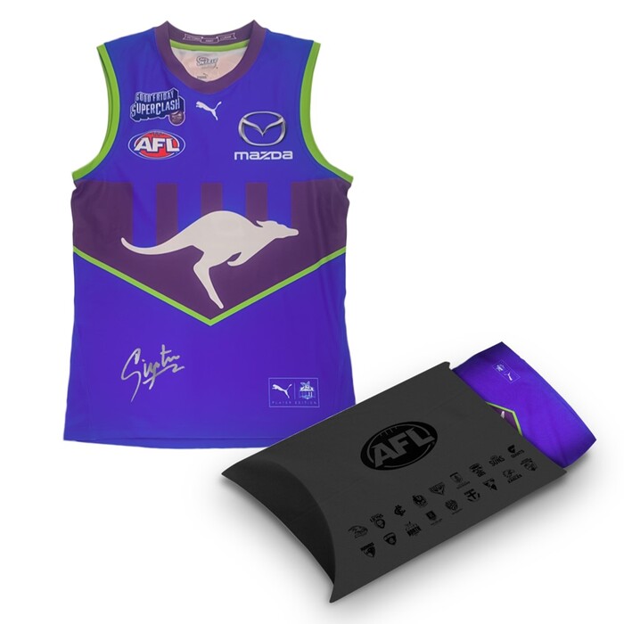 Charlie Comben #30 North Melbourne Good Friday 2024 SuperClash Signed Player Issue Guernsey