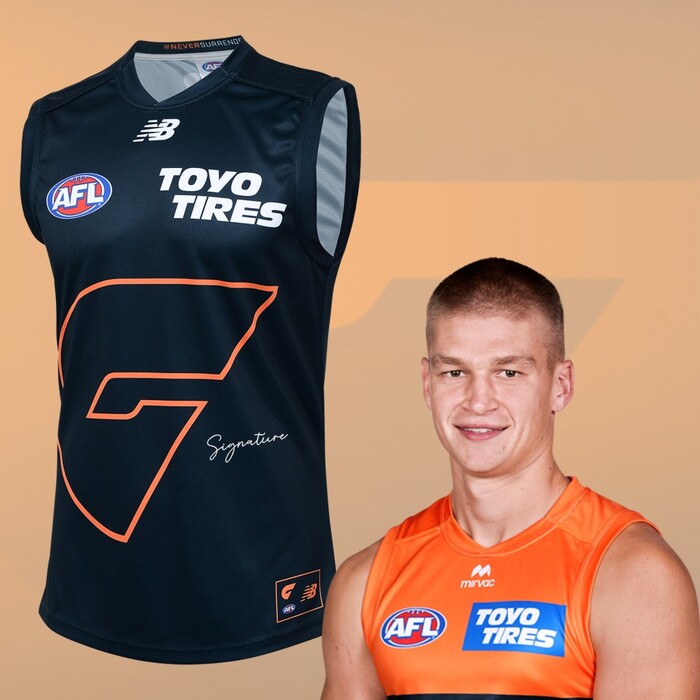 Max Gruzewski #35 GWS GIANTS 2025 Never Surrender Player Guernsey