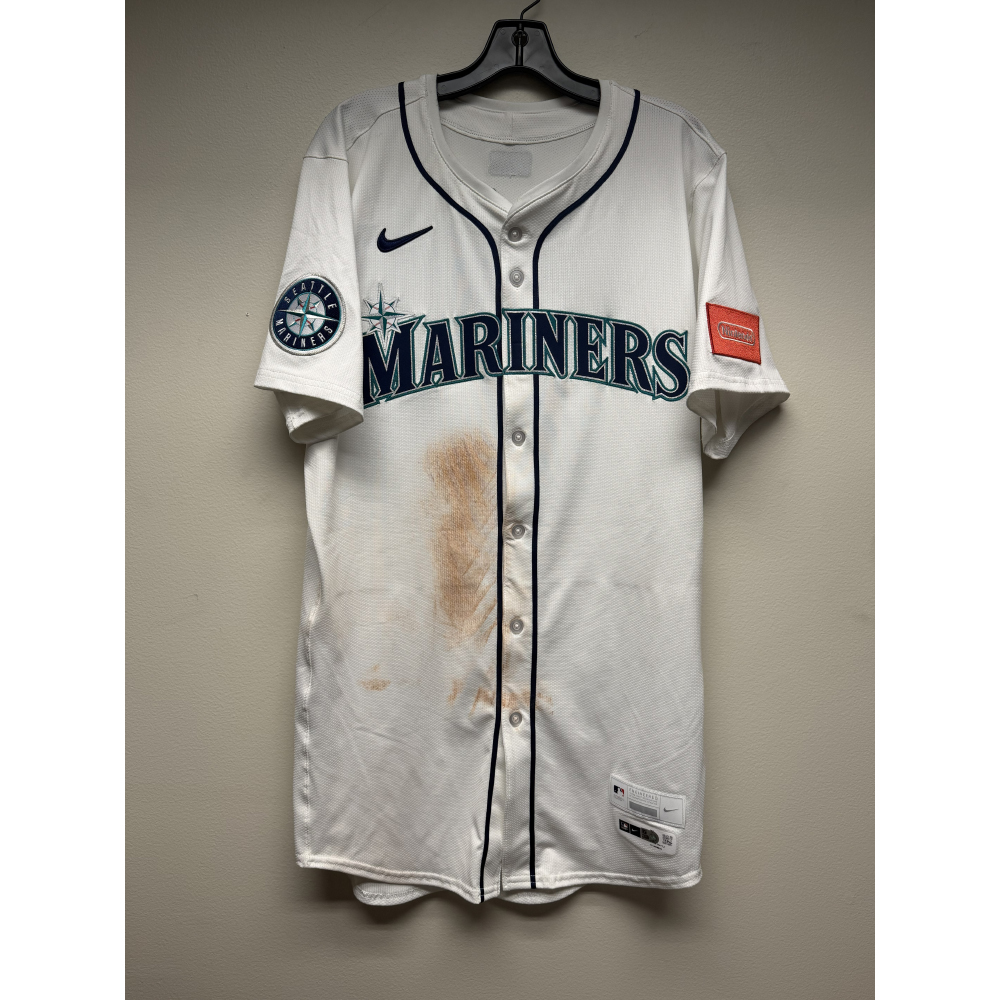 Julio Rodriguez Game Used Jersey - ALDS Game 1 (3-5, 1 R, 2 RBI