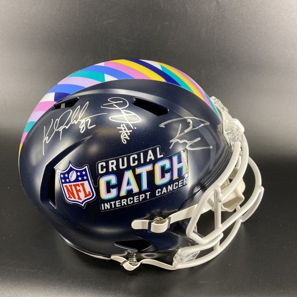 Crucial Catch - Multi Signed Navy Crucial Catch Helmet Signed by Alexand...