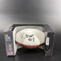 Jets - Elijah Moore Signed Mini Football With Jets Logo